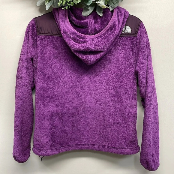 The North Face Oso Furry Fleece Hoodie Full Zip Berry Lacquer S - Picture 3 of 16